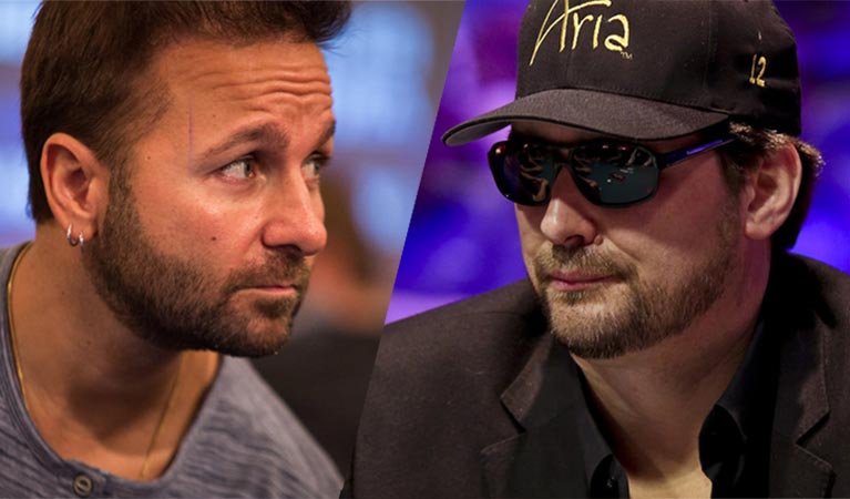 Daniel Negreanu vs Phil Hellmuth on twitter