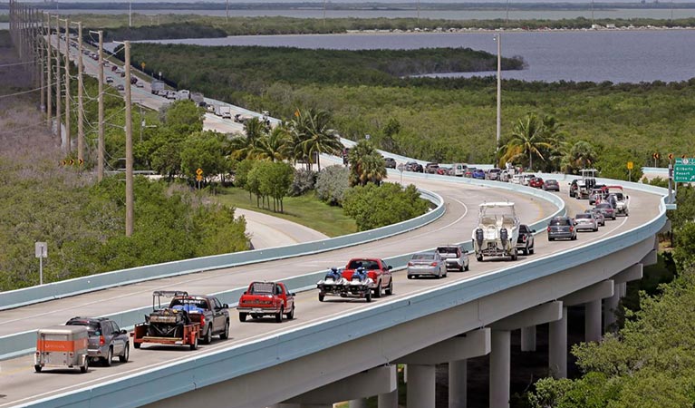 florida residents evacuate in preparation for hurricane irma