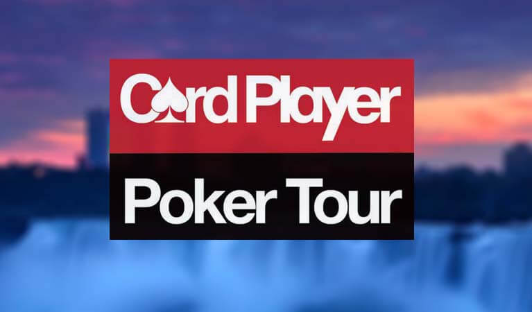 Card Player Poker Tour Logo and Niagara background