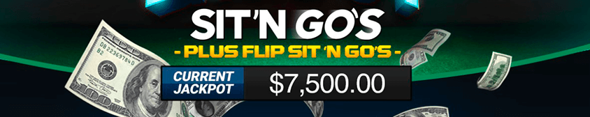 sit n go plus flip sit n go with current jackpot