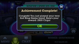 Fresh Deck Poker mobile app game screen