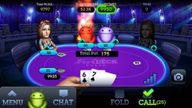 Fresh Deck Poker mobile app achievement complete screen