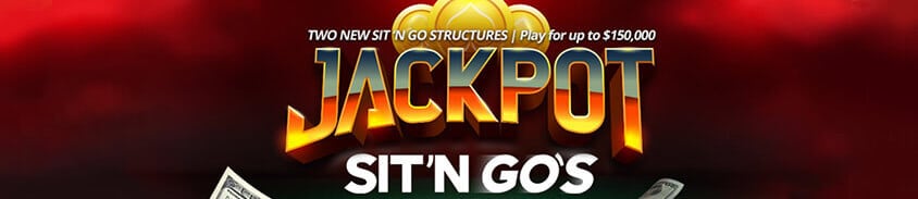 two new jackpot sit n go structures for up to $150,000 usd