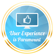 user experience paramount badge