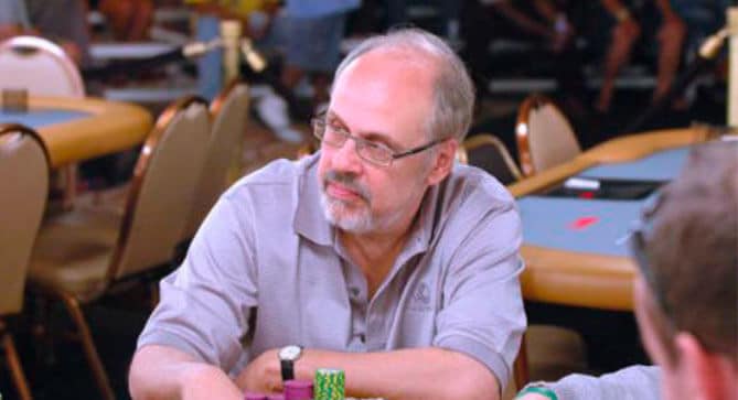 David Sklansky during a game of poker.