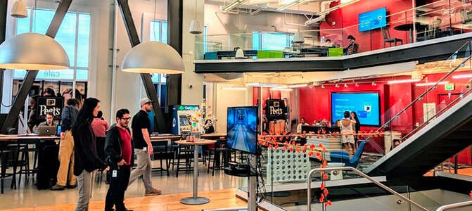 capital one cafe CA inside view
