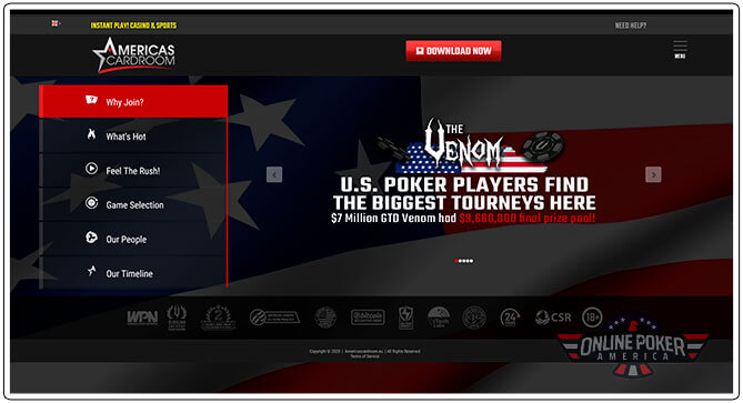 Image of Americas Cardroom Poker Tournaments