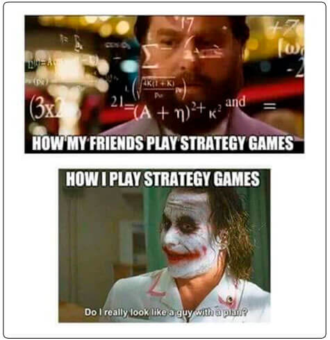 Image of strategy vs no strategy