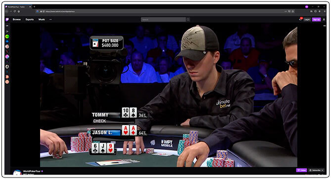 Image of Twitch Poker Tournament Channel World Poker Tour